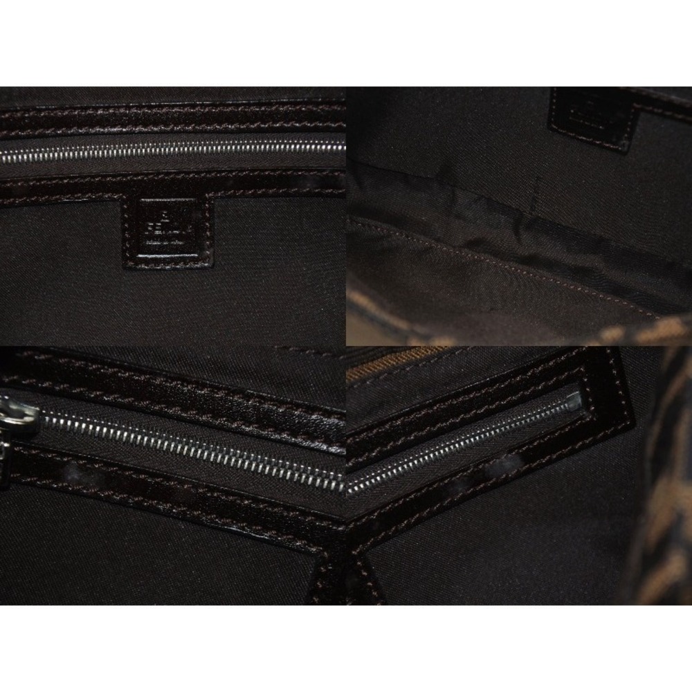 Fendi canvas Bucket Mamma handbag brown Zucca leather - Picture 10 of 10